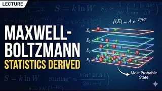 Deriving the Maxwell-Boltzmann Distribution from NOTHING!!!