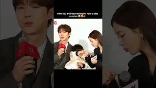 This scene 🥰 cutest press conference with cutie pie 🤭 Drama: Our universe✨ #kimhyeyoon #notailtotell