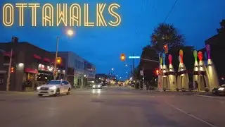 Saturday night ride through Ottawa's Little Italy - Hintonburg - Wellington Village & Westboro 2021