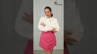 Trendy Skirt Set for Women | Classy White Shirt + Bold Pink Skirt | Poshique Co-Ord Set #fashion