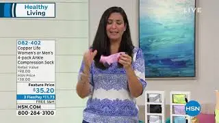 Copper Life 4pack Women's Ankle Compression Socks