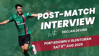 Post-Match interview | Portadown 0-1 Glentoran | 9th August 2025 - Declan Devine