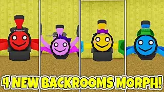 [1.0.0.0 UPDATE] How to get ALL 4 NEW BACKROOM MORPHS! (TRAIN FAMILY) - Roblox