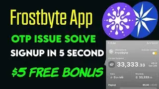 Forstbyte Otp problem solve/Ice network new project forstbyte create Account//Forstbyte