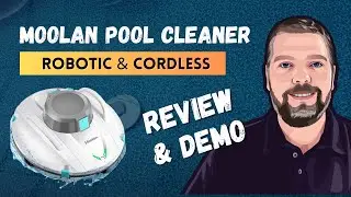 Moolan Cordless Pool Vacuum Cleaner Review and Demo