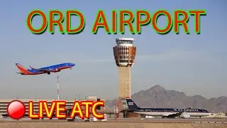 LIVE ATC | ORD Chicago O'Hare International Airport | Plane Spotting |  Live Radar and ATC