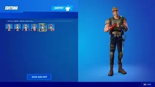 All Agent Jones Styles and Variants in Fortnite (Ingame in Menu)