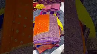 Khaddi Silk Chiffon Georgette Saree With Contrast Colours Combinations Antique Zari Pure Silk Khaddi