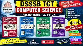 DSSSB TGT Computer Science 2026–27 | Complete Study Material | PYQ + Model Papers + MCQs | TGT CS