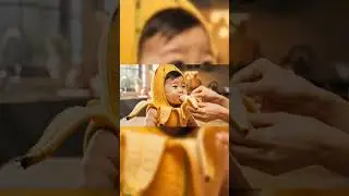 cutest baby eat Banana🍌 #food #viralshorts #aivideo #aibaby