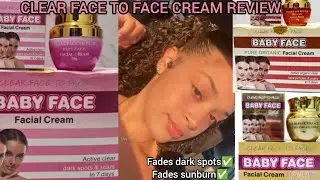 CLEAR FACE TO FACE BABY FACE FACIAL CREAM REVIEW#skincare