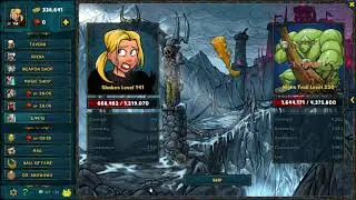 Shakes & Fidget Black Skull Fortress Night Troll LEVEL 220