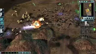CNC 3 KW 1.02+ GDI против 2 брутальных ИИ — сбалансированный (отмечен Кейном и Черной Рукой)