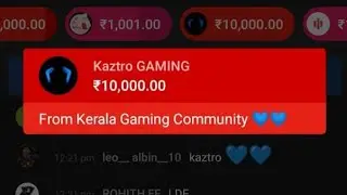 KAZTRO SUPERCHAT TO 24NEWS|| 10000 FROM KERALA GAMING COMMUNITY 🔥| #KAZTRO