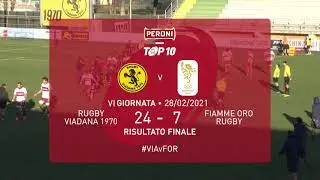 Highlights Rugby Viadana 1970 v Fiamme Oro Rugby 24-7  TOP10 2020/21 Giornata 06