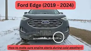 Ford Edge - ENGINE BLOCK HEATER LOCATION (2019 - 2024)