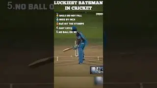 Top 5 luckiest batsman in Cricket history 🔥😱