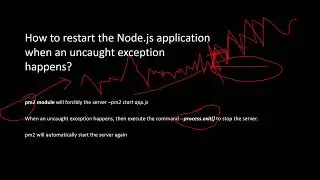 How to restart the Node.js application when an uncaught exception happens?