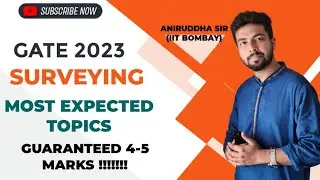 GATE 2023 Expected Topics : Surveying #gate2023 #civil #civilengineering #iitkanpur #aniruddhasir