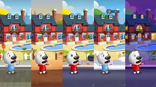 Talking Tom Gold Run Reversed China vs Wild West vs Halloween vs Christmas vs Las Vegas Gameplay