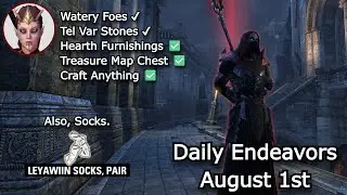 August 1st Daily Endeavors Walkthrough / The Elder Scrolls Online