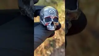 TechSkull.2 Skull Ring Power Button #skull #skulljewelry #youtubeshorts #skullart #cyberpunk