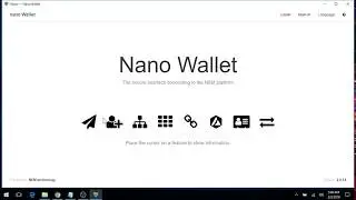 NEM Nano Wallet &mdash; Простой кошелек (Windows) &mdash; Начало работы