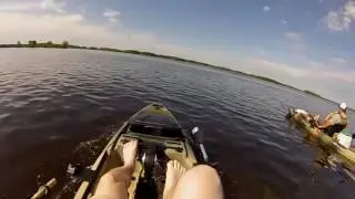 River Bass Fishing from the Slayer Propel Kayak - NFN adventure 2016