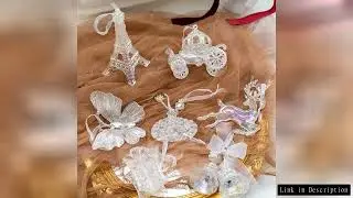 Acrylic Christmas Crystal Pendants Snowflake DIY Christmas Tree Ornaments Wall Pendant Indoor Outdoo