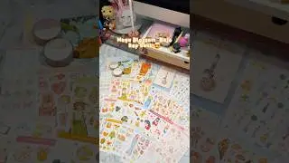 Planner sticker haul!😍 #haul #planner #hobonichi  #unboxing