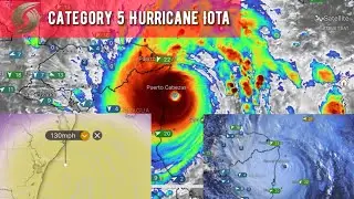Satellite Imagery Of Intense Category 5 Hurricane Iota