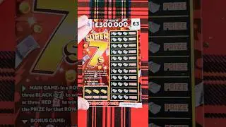 &pound;3 super 7s  lotto scratch card  #scratchcards #lottery #lotterygames #scratch#shorts