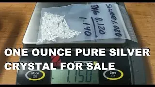 FOR SALE one troy ounce pure silver crystal sreetips