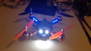 Lights on Armattan Quad