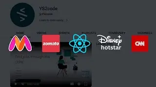 Building React JS projects | Zomato, Myntra, CNN, Disney plus hotstar | Full stack | Typescript
