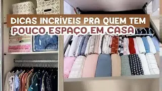 DICAS E TRUQUES DE ORGANIZAÇÃO | Guarda roupa e box baú | casa limpa