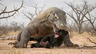 Komodo Dragon vs Black Panther When Komodo Dragon Attack  Panther Baby  Moment .? Who Will Survive?|
