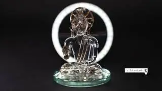 Handcrafted Buddha Glass Statue 🙏 Product shoot