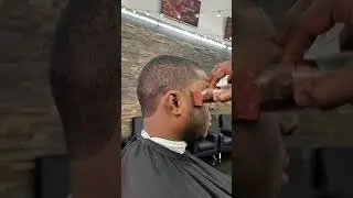 No pushed back hairline, sharp clippers #shorts #tapeup #edgeup #hair