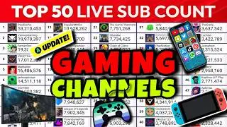 Top 50 YouTube Channels by Subscribers 2026 | Real-Time Sub Count Race