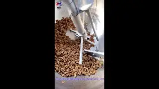 Honey sugar glazed walnuts caramel coated seasoning almond nuts processing machine operation video