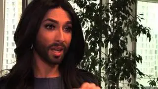Conchita Wurst sings at UN Headquarters in Vienna