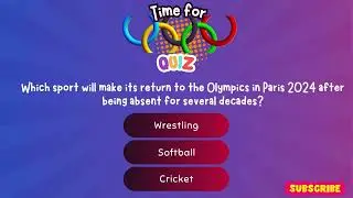 Olympics Quiz 2024 | Test your Olympics GK with 30 Questions #parisolympics #paris2024 #funfacts