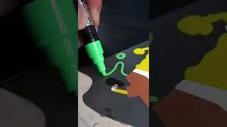 Custom iPad using Posca Markers! #shorts