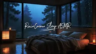 Deep Forest Night Rain 🌧️ Cozy Bedroom Sleep | RainCocoon Sleep ASMR