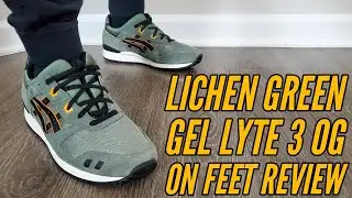 Asics Gel Lyte 3 OG Lichen Green On Feet Review (1203A114 301)
