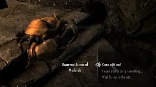 Skyrim SE pet dwarven mudcrab!!!