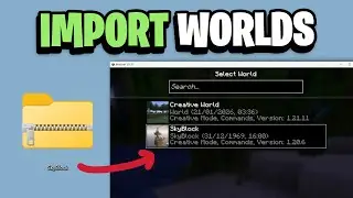 How To Import Minecraft Worlds EASY Guide!