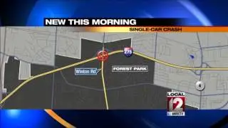 Single-car crash in Forest Park sends several to hospital
