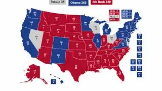 Alternate History 2016 Election Prediction - Barack Obama vs Jeb Bush